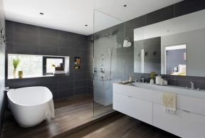  大名城三居130平现代风格浴室装修效果图