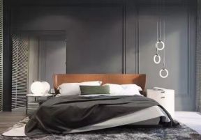 金色堤岸云境小户型100平现代风格卧室装修设计设计效果图