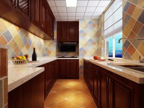 方南家园美式138平三居室厨房装修案例