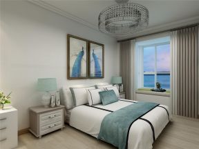 中海国际社区122平现代风格卧室装修效果图
