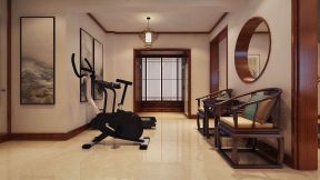 法兰香颂147平中式风格室内健身房设计效果图