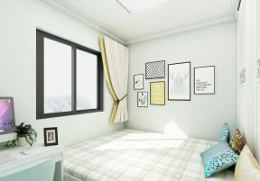 北方月光怡景两居67平现代风格卧室窗帘效果图