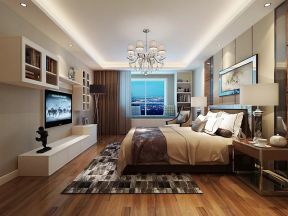 中海国际公馆现代简约135平三居室卧室装修案例