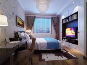 中海紫金苑新中式224平大平层卧室装修案例