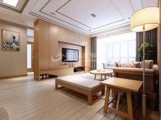 优山美地130平米三居室现代简约客厅装修设计效果图