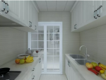 首开国风琅樾二居91平欧式风格厨房装修设计效果图