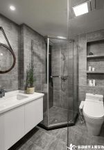 120平北欧风格家庭卫生间淋浴房装修效果图
