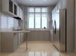130平美式风格3居室厨房装修设计效果图
