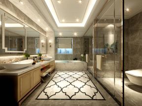 莱安逸珲330平米欧式别墅卫生间装修设计效果图