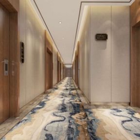 5000平米中式走廊装修设计效果图片赏析