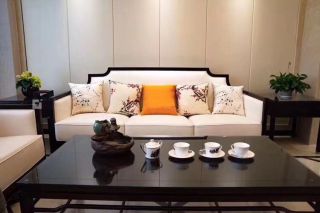 新中式风格四居138平客厅装修设计效果图大全