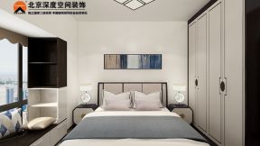 75平米三居室现代简约风格卧室装修设计效果图