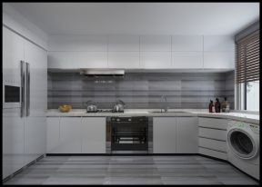168平米四居室轻奢厨房装修设计效果图