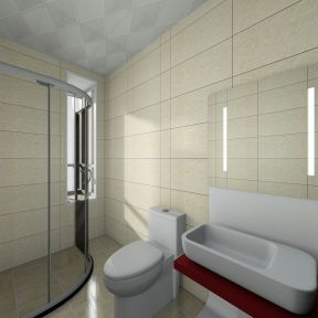 日式风格二居98平浴室装修设计效果图大全