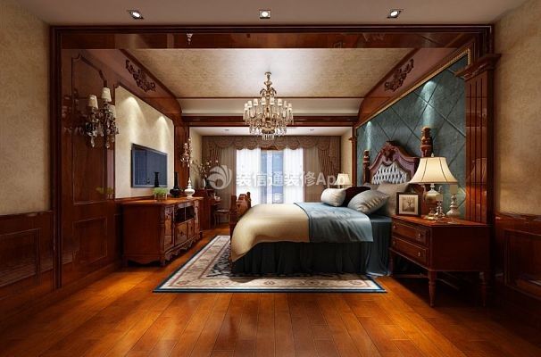 古典风格跃层480平卧室装修设计效果图图片