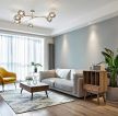 北欧风格80平米小户型两居室客厅沙发设计效果图