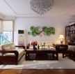 古典风格150平三居室客厅装修效果图大全2022图片