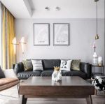 91平北欧风格二居客厅沙发家装效果图片