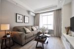 美式风格82平米两居室客厅沙发墙装修效果图欣赏