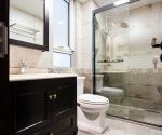 四居140平新中式风格卫生间淋浴间装修设计图