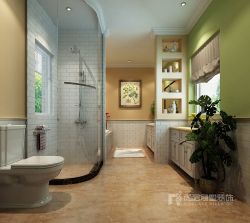 美式380平别墅浴室装修案例