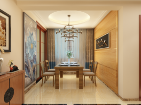 简约现代风格105平米三居室餐厅装修设计图片