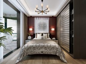 280平米复式中式风格卧室装修设计效果图