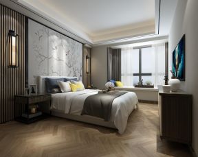 新中式风格三居165平卧室装修设计效果图赏析