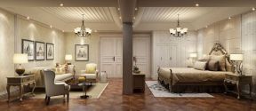 欧式风格别墅400平卧室装修设计效果图赏析