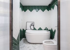 现代风格三居103平浴室家装设计效果图大全