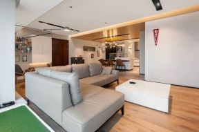 三居120平混搭风格客厅沙发装修设计效果图