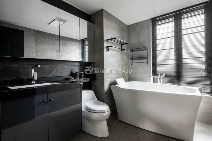 现代简约风格复式188平浴室家装图片赏析