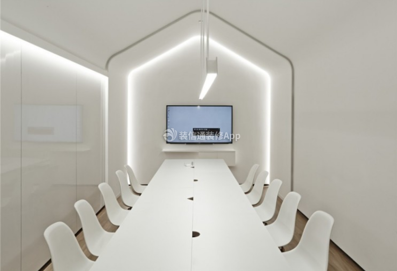 现代风格办公室会议室装修设计图