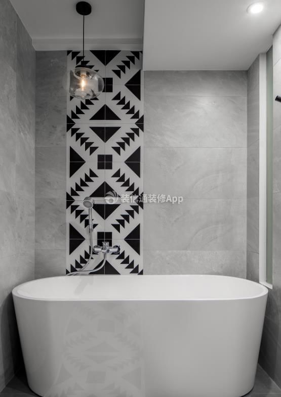 200平别墅现代风格卫生间浴缸装潢图片欣赏