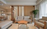 92平日式风格小户型沙发背景墙装修设计效果图