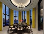 别墅740平新中式风格餐厅餐桌椅效果图片
