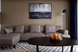 88平现代风格二居客厅沙发家装设计效果图赏析