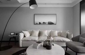 美式风格二居89平客厅沙发装修设计效果图赏析