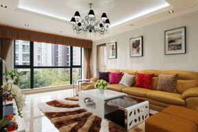 125平米现代风格三居室客厅沙发装修效果图欣赏