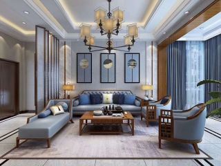 131平米现代风格三居室客厅沙发装修效果图大全