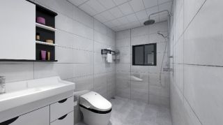 106平米现代风格三居室卫生间装修效果图片大全