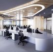 120平米个性办公室现代风格创意办公桌效果图