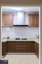2023美式风格133平米三居室厨房橱柜设计图片