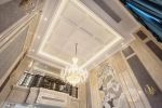 别墅1000平欧式风格客厅吊顶装修设计图