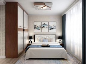 新中式风格79平二居室卧室装修效果图
