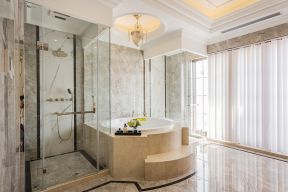 别墅1000平欧式风格浴室装修设计图