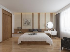 119平米三居室日式风格卧室装修设计效果图案例
