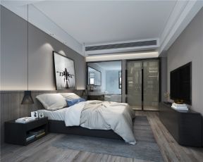 现代卧室效果图 现代卧室设计图 