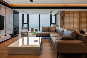 现代风格别墅400平客厅沙发装修设计效果图