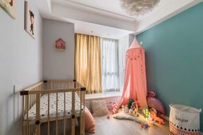 时尚北欧风格80平米两居室儿童房墙面设计图片